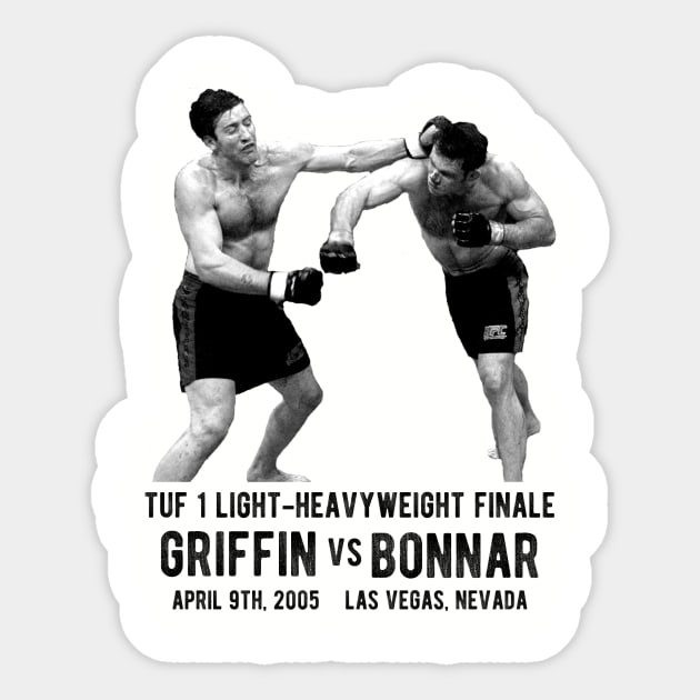 Forrest Griffin Vs Stephan Bonnar Sticker by aarond3214